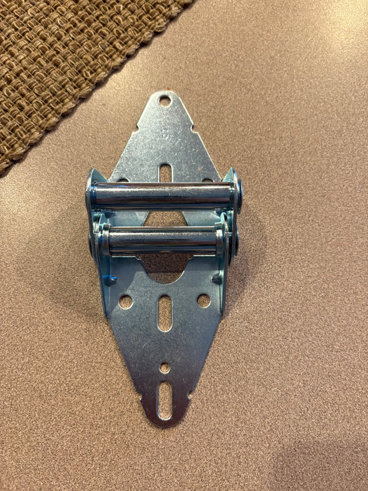 Garage door hinge with bolts