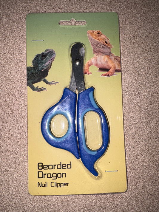 Nail clippers for a bearded dragon