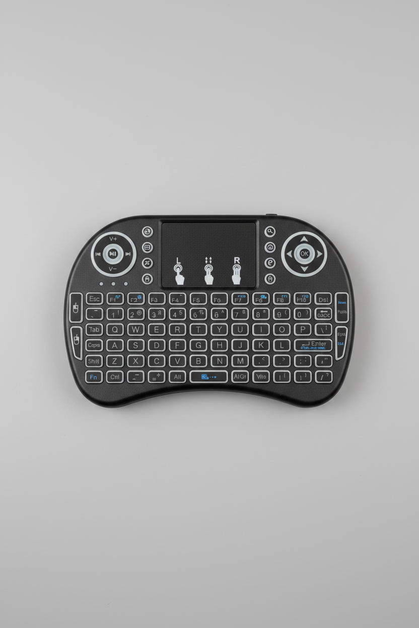 Wireless mini keyboard mouse with touchpad