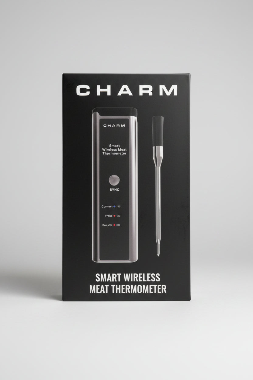 Charm, smart wireless meat thermometer