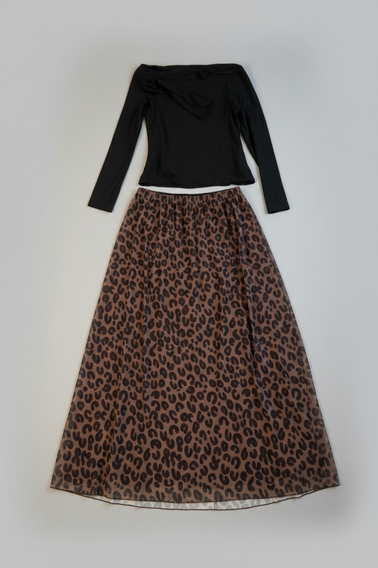Two pieces, top and skirt
