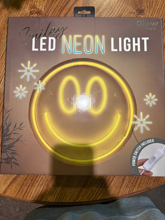 Smiley LED neon light