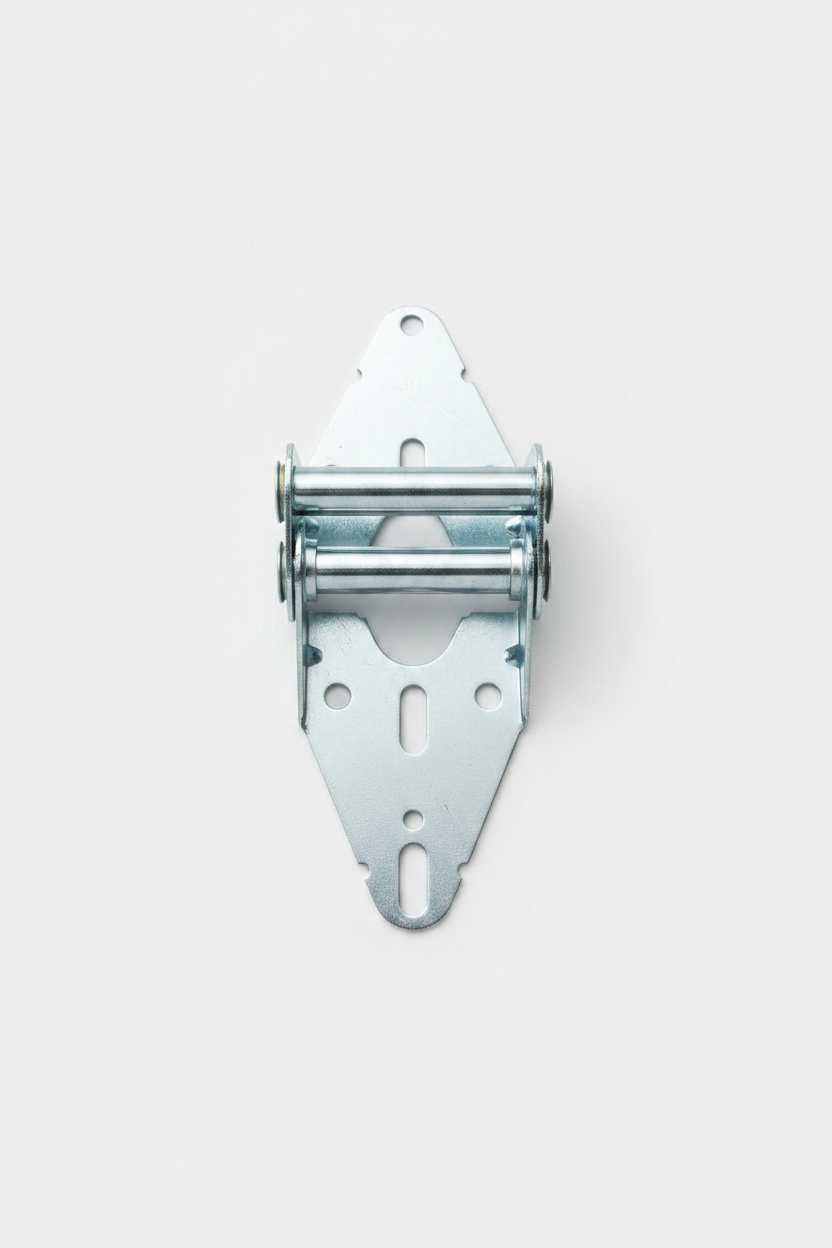 Garage door hinge with bolts