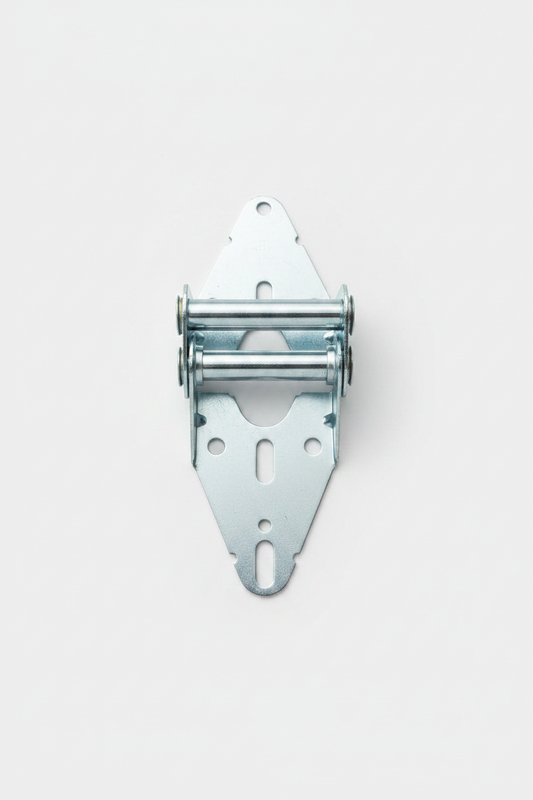 Garage door hinge with bolts