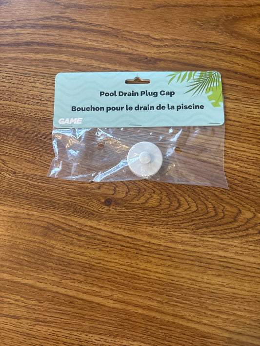 Pool drain plug cap