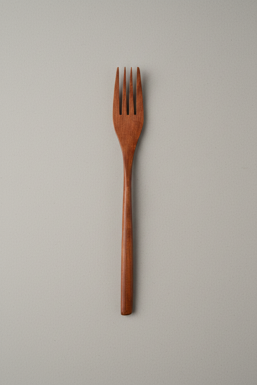 Long wooden forks