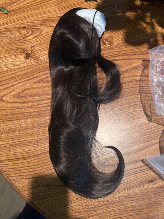 Dark brown wig