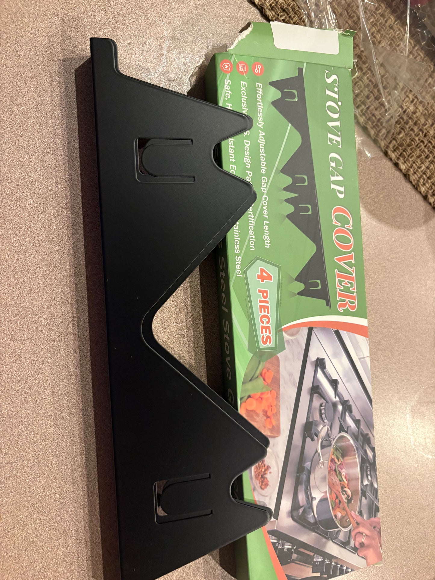 Stove gap cover