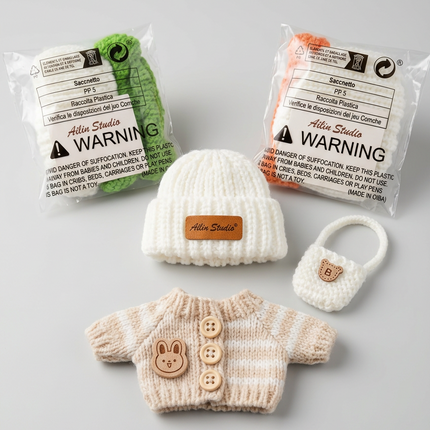 Labubu knitted clothing