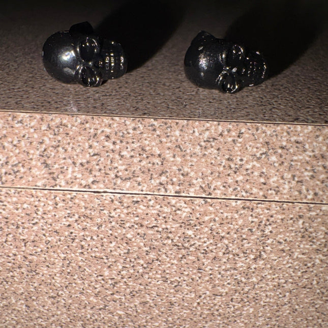 Black skull earrings for Pierced ears - Foostuff! Amazing Deals Every Day!