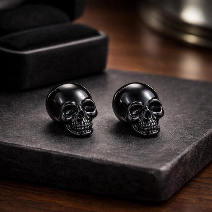 Black skull earrings for Pierced ears - Foostuff! Amazing Deals Every Day!