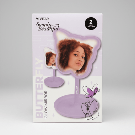 Butterfly glow mirror with two light colors - Foostuff! Amazing Deals Every Day!