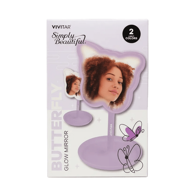 Butterfly glow mirror with two light colors - Foostuff! Amazing Deals Every Day!