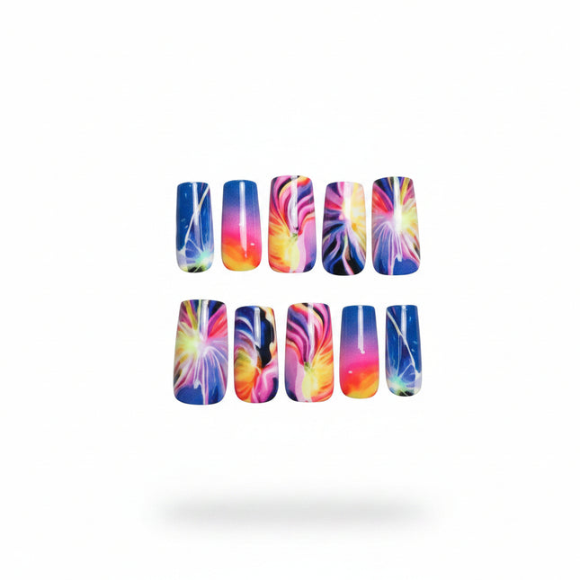 False Nails Colorful print - Foostuff! Amazing Deals Every Day!