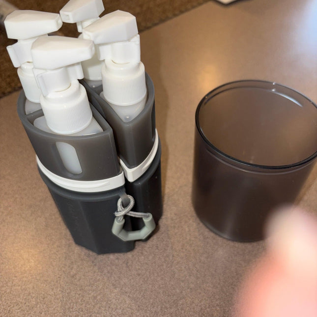 Four and one dispenser with suction cup - Foostuff! Amazing Deals Every Day!