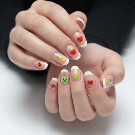French tip effortless press-on nails