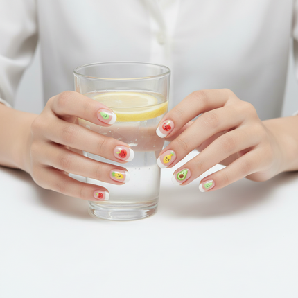 French tip effortless press-on nails