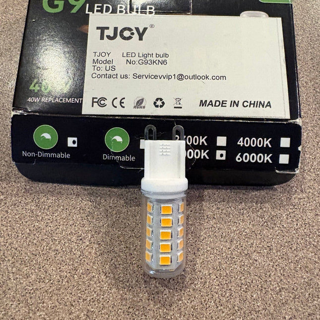 G9 LED bulbs, 40 W replacements six pack - Foostuff! Amazing Deals Every Day!