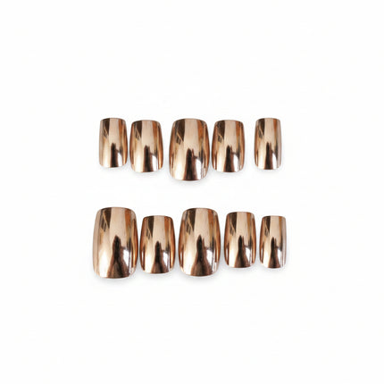 Metallic gold press on nails - Foostuff! Amazing Deals Every Day!