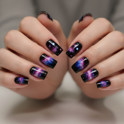 Night sky press on nails