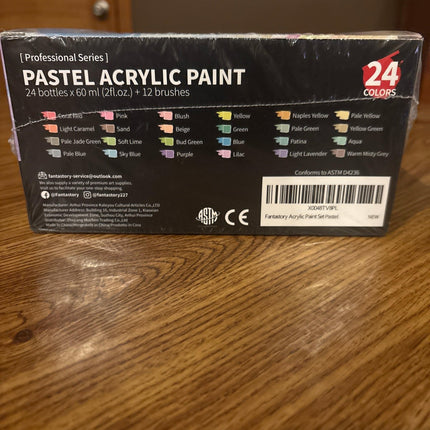 Pastel acrylic paints 24 colors - Foostuff! Amazing Deals Every Day!