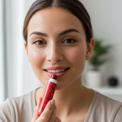 She lip balm with vitamin E