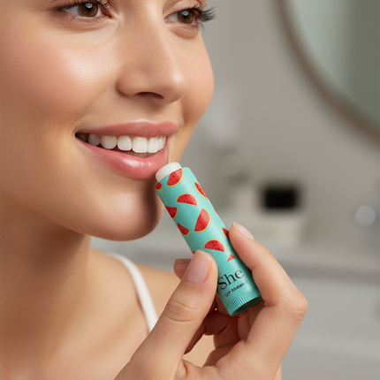 She lip balm with vitamin E