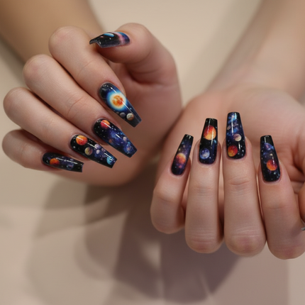 Solar system press on nails
