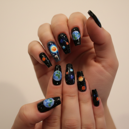 Solar system press on nails